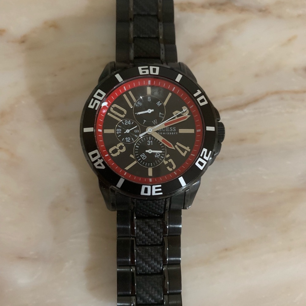 Carbon Fiber GUESS Men's watch